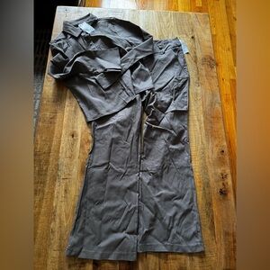 Forever 21 F21 Gray Pinstripe Blazer and dress work slacks pants suit set NWT 0x